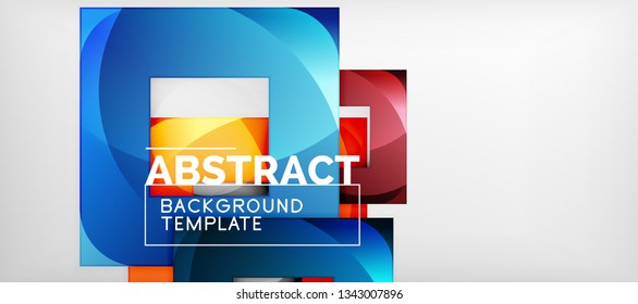 Fondo cuadrado, cuadrados abstractos sobre plantilla gris, empresarial o tecno. Ilustración del vector