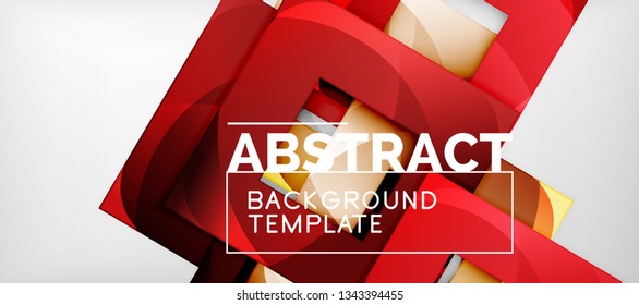 Square background, abstract squares on grey, business or techno template. Vector illustration