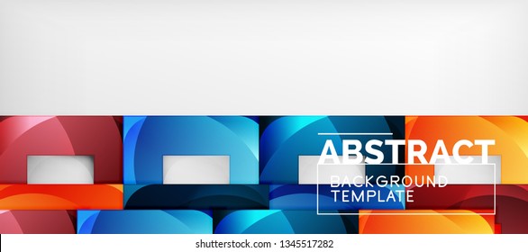 Square background, abstract squares on grey, business or techno template. Vector illustration