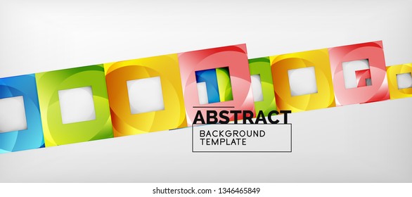 Fondo cuadrado, cuadrados abstractos sobre plantilla gris, empresarial o tecno. Ilustración del vector