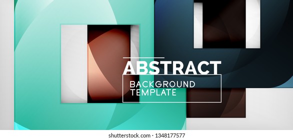Fondo cuadrado, cuadrados abstractos sobre plantilla gris, empresarial o tecno. Ilustración del vector