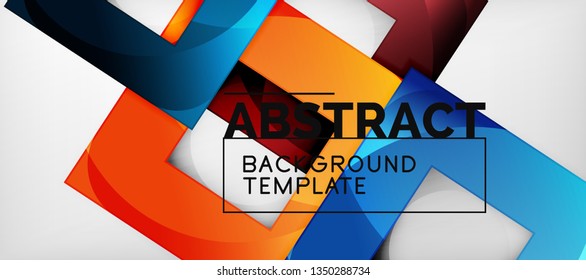 Viereckiger Hintergrund, abstrakte Quadrate auf Grau, Geschäfts- oder Techno-Vorlage. Vektorgrafik