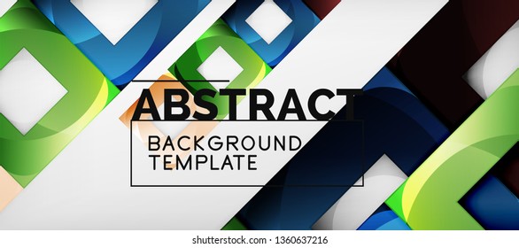 Square background, abstract squares on grey, business or techno template. Vector illustration