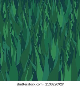 Vierter Hintergrund mit Cartoon-Textur. Minimalistische helle Vektorgrafik. Vorlage für Spieldesign, Anwendungen, Websites. Rustikales grünes Grasplakat.