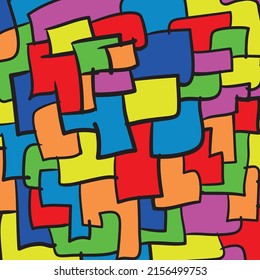 square background combination abstract geometric wallpaper