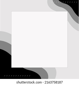 Square Background Design Aesthetic Background Vector Stock Vector