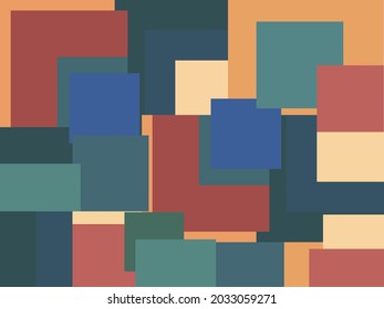 Square background forming abstract.  The futuristic design is great for wrapping paper, wallpaper, product mockups.