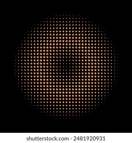 Square background for music poster, banner, disco flyer with gradient dots in retro groove style. Abstract halftone texture. Vector EPS10