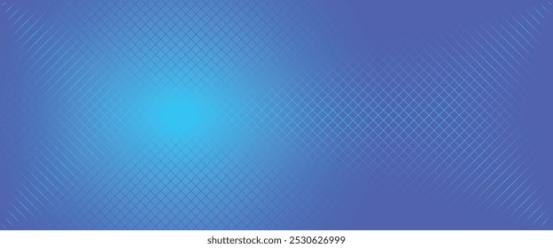 Padrão de plano de fundo quadrado de linhas diagonais azuis e sombreado com gradiente. Fundo azul abstrato com forma geométrica. Ilustração de vetor