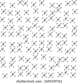 Square background pattern from geometric shapes are different sizes. The pattern is random filled with  black medicine symbols. Vector illustration on white background