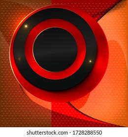 The square Background with red-black rings
