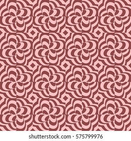 square background with seamless geometric pattern. modern ornament. vector illustration. for decor, print, wallpaper, cover