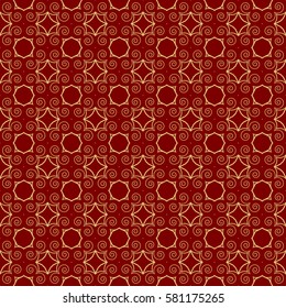 square background with seamless geometric pattern. ethnic ornament. vector illustration. for decor, fabric, print, wallpaper