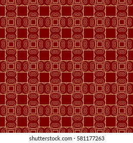 square background with seamless geometric pattern. ethnic ornament. vector illustration. for decor, fabric, print, wallpaper