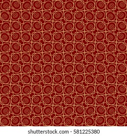 square background with seamless geometric pattern. ethnic ornament. vector illustration. for decor, fabric, print, wallpaper