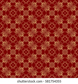 square background with seamless geometric pattern. ethnic ornament. vector illustration. for decor, fabric, print, wallpaper