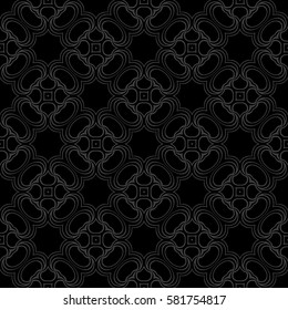 square background with seamless geometric pattern. ethnic ornament. vector illustration. for decor, fabric, print, wallpaper