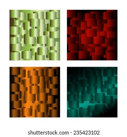 Square background set 
