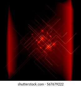 The square background and symbolic connections