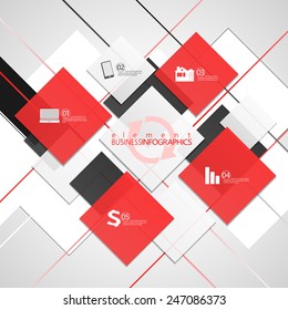 Square background for text. Vector business - concept.