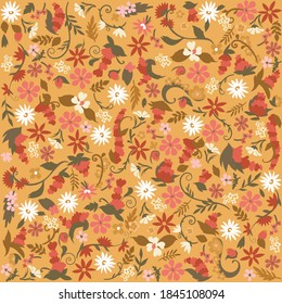 
square background wallpaper warm yellow meadow flowers