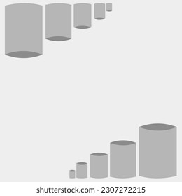 Square Backgrund With Tubes Vector