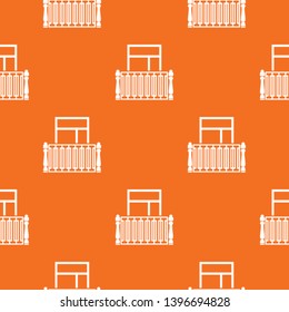 Square balcony pattern vector orange for any web design best