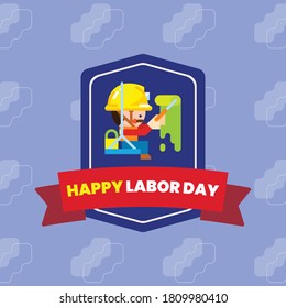 It is square banner for the great labor day of USA on 7th September. Labor character have been added with is easily editable. As it is square banner, it is perfect for any social media platforms.