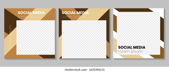 square banner with simple corporate posts, Easy Use in banners, promotion designs, branding company, bloggers, designers, shop owners, entrepreneurs and businesses. Social media post template. Vector