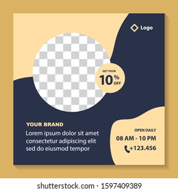 Square banner for social media post