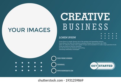 Square banner for social media post template themed business agency Premium Vector