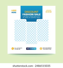 Square Banner Social Media Post. Set of Square Banner Template Design. with a modern color scheme. Suitable for social media post, web internet ads
