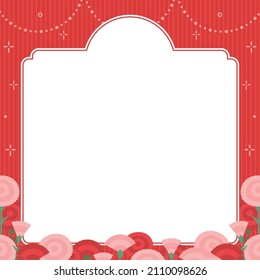 square banner template for mother's day