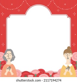 square banner template for mother's day
