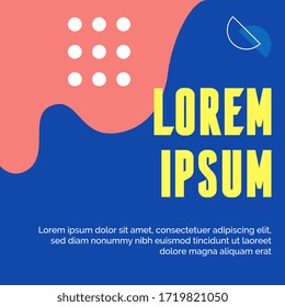 Square banner template. Social Media Banners for Digital Marketing. Promotion Brand Fashion. Stories. Streaming. Vector Illustration - Vector