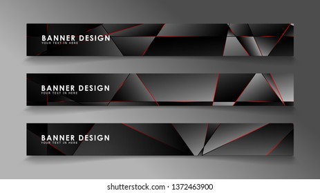 Square Banner Vector Collection Black Premium Stock Vector (Royalty ...