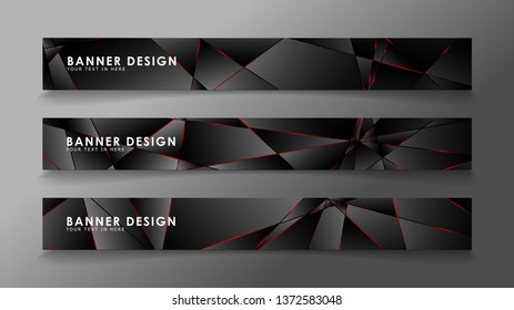 Square Banner Vector Collection Black Premium Stock Vector (Royalty ...
