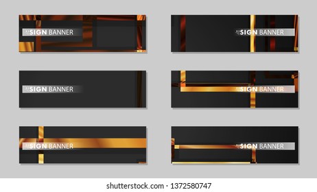 square banner vector collection. wood gradient color composition