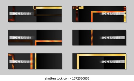 square banner vector collection. wood gradient color composition