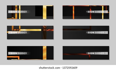 square banner vector collection. wood gradient color composition
