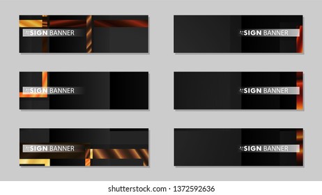 square banner vector collection. wood gradient color composition