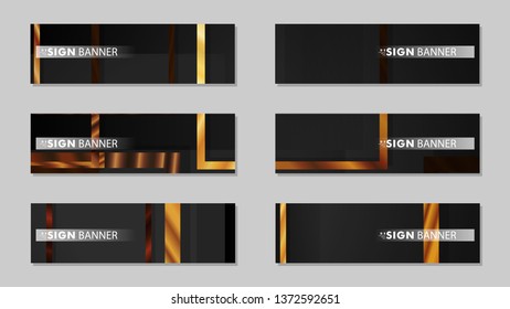 square banner vector collection. wood gradient color composition