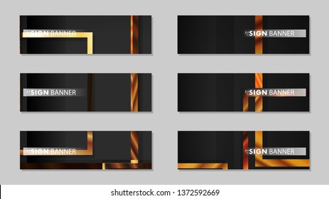 square banner vector collection. wood gradient color composition