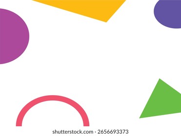 Anuncios cuadrados con patrón geométrico abstracto de Memphis, fondos de Vector. Diseños modernos de Anuncio de Memphis con colores geométricos y Elementos de forma abstracta o Elementos mínimos en patrón de Memphis 