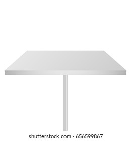 Square Bar Table with High Stem Vector Art