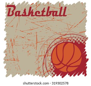 Square basketball banner