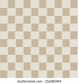 square beige seamless fabric texture pattern vector illustration