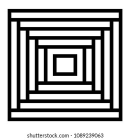 square black color contour