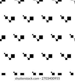 Square Black Color Seamless Pattern Design