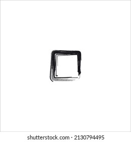 Square black hand drawn lines vector square hand drawn sketch shapes vector